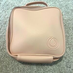 Monat pastel pink cosmetic travel bag